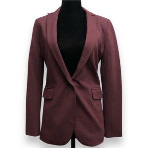 BNWT RW&CO Stretch Lining Blazer Size XS In Vineyard wine